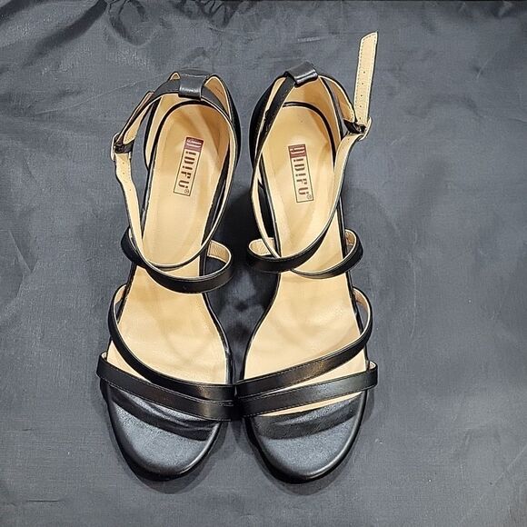 DIDIFU WEDGE MULTI-STRAP ADJUSTABLE BUCKLE ROUND TOE SANDAL - Picture 3 of 16